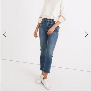 NWT - Madewell Petite High-Rise Slim Straight Jeans in Glynn Wash 👖